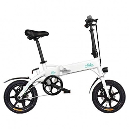 Fiido Bici FIIDO D1 Bicicletta Elettrica Pieghevole con 250W Motore velocità Massima 25KM / H E-Bike 10.4AH Batteria Pneumatici da 14 Pollici 3 modalità di Guida (Bianco)