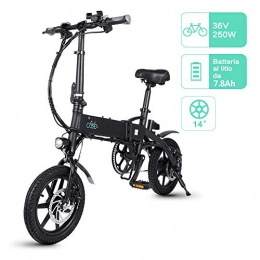 Fiido Bici FIIDO D1 Ebike, Bicicletta elettrica Pieghevole per Adulto, 250W Sport ad Alta Potenza, Pieghevole, Regolabile in Altezza, Adatta per attivit Esterne a Breve e Media Distanza. (7.8Ah, Nero)