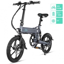 Fiido Bici Fiido D2 / D2S Ebike, Bicicletta elettrica Pieghevole per Adulto, 250W Sport ad Alta Potenza, Pieghevole, Regolabile in Altezza, Adatta per attività Esterne a Breve e Media Distanza. (7.8Ah / D2S, Grigio)