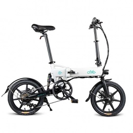 Fiido Bici elettriches FIIDO D2S Bicicletta elettrica Pieghevole da 16 Pollici in Alluminio per Bici elettrica da 250 W per Adulti E-Bike a 6 velocità con Batteria al Litio Integrata da 36 V 7, 8 Ah