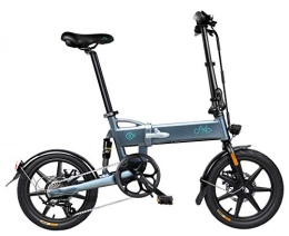 Fiido Bici elettriches FIIDO D2S E-Bike Pneumatici da 16 Pollici Bici Elettrica Pieghevole Motore 250W Watt 6 velocità Bici Elettrica per Pendolarismo per Adulti (Grigio scuro)