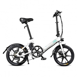 Fiido Bici FIIDO D3S Biciclette Elettriche da 16 Pollici per Adulti, E-Bike Pieghevole per Pendolari Urbani, velocità Massima 25 km / h, Batteria Ricaricabile da 7, 8 Ah, Ricevuta Entro 5-7 Giorni - Bianco