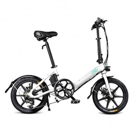 Fiido Bici elettriches FIIDO D3S Biciclette Elettriche da 16 Pollici per Adulti, E-Bike Pieghevole per Pendolari Urbani, velocità Massima 25 km / h, Batteria Ricaricabile da 7, 8 Ah, Ricevuta Entro 5-7 Giorni - Bianco