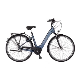 Fischer Bici elettriches Fischer Cita 2.1i, Bicicletta elettrica per Uomo e Donna | RH 41 cm Motore Centrale 65 NM | Batteria da 36 V nel Telaio E-Bike City |, Blu Zaffiro Opaco, Rahmenhöhe