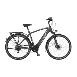 Fischer Bici elettriches Fischer Viator 5.0i, Bici elettriche Trekking | E-Bike, Grigio Ardesia Opaca, Rahmenhöhe 50 cm