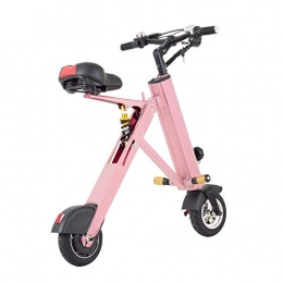 FNCUR Bici FNCUR Di Alta qualit Elettrico Pieghevole Bicicletta di Guida Batteria al Litio Mini Ultra Regalo Portatile Scooter Small Car Batteria Maschio e Femmina Sesso Luce di Natale (Color : Rosa)