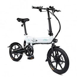 Gakoz Bici Gakoz 1 Pezzi Elettrico Bicicletta Pieghevole Pieghevole Bicicletta Altezza Regolabile Portatile per Ciclismo - Bianco, Medium