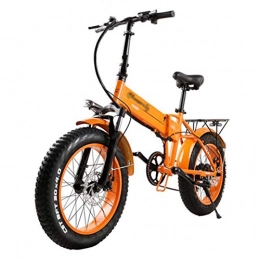 Gaoyanhang Bici Gaoyanhang Bici elettrica - Pneumatico Grasso 500W 12.8ah Mountain Bike 7Speed ​​E-Bike 20"Bici da Cross Country (Color : Orange)