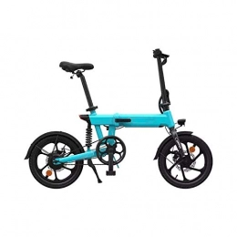 GASLIKE Bici GASLIKE Bicicletta elettrica Pieghevole da 36V 10Ah al Litio Batteria da 16 Pollici Bicicletta elettrica da Bici elettrica da ciclomotore Ebike 250W, Blu