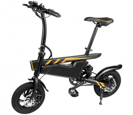 GBX Bici GBX Bici, Bici Elettrica, Beach Cruiser per Adulti Bicicletta in Alluminio Leggero 250 W 36 V 6 Ah Portatile Pieghevole Mini Bici Elettrica Freno a Disco Pneumatico Grasso Bici da Neve -25 Km / H