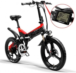 GBX Bici elettriches GBX Bici, Bici Elettrica, Bici Elettrica Mountain Bike Pieghevole da 20 X 2, 4 Pollici Adulto 400 W 48 V 10, 4 Ah Batteria Agli Ioni Di Litio City E-Bike 7 Velocit 35 Km / H Donna Uomo Pendolare Caric