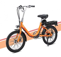 GBX Bici GBX Bici, Bici Elettrica, Bici Elettrica per Signora per Adulti, Mini Bici Elettrica da 20 Pollici a 7 Velocit 48V 8 / 10Ah Batteria Pendolare Ebike con Freni a Doppio Disco Sedile Posteriore, 8A, 10