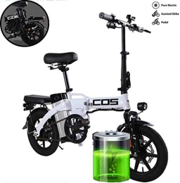 GBX Bici GBX Bici, Bici Elettrica, Bicicletta Elettrica Pieghevole con Batteria Al Litio Rimovibile 48V 6Ah, Freno a Doppio Disco Forcella Anteriore Assorbimento Degli Urti per Ridurre i Dossi, Tre Metodi Di