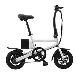 GBX Bici GBX Bici, Bici Elettrica, Biciclette Elettriche per Piccoli Uomini e Donne per Adulti, Batteria da 12 Pollici per Auto 240 W 36 V 5, 2 Ah Bici a Doppio Freno, Velocit Massima 25 Km / H, Verde, Bianca