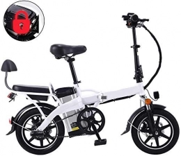 GBX Bici elettriches GBX Bicicletta Elettrica, Bicicletta Elettrica Pieghevole, Bicicletta Elettrica Pieghevole per Bici Elettrica da 14 Pollici Ebike con 48V 16 Ahremovable Batteria Al Litio Batteria Anti-Esplosione Bat