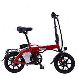 GEXING Bici GEXING Auto Elettrica Pieghevole Motore 48V350W, velocit Massima 30 km / h, Sospensione Completa del Pedale della Bicicletta e Freno a Disco (Color : Red, Size : B-(10A))