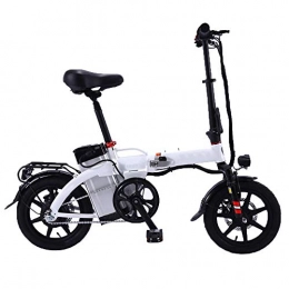 GEXING Bici GEXING Auto Elettrica Pieghevole Motore 48V350W, velocit Massima 30 km / h, Sospensione Completa del Pedale della Bicicletta e Freno a Disco (Color : White, Size : C-(12A))