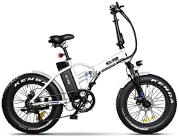 giordanoshop Bici giordanoshop Fat-Bike Bicicletta Elettrica Pieghevole a Pedalata Assistita 20" 250W Icon.E White Navy S Bianca