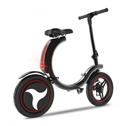 GJBHD Bici GJBHD Piccola Bicicletta Elettrica Pieghevole Batteria a Batteria al Litio Batteria da 30 Km Batteria per Booster per Manufatti con Generazione di Viaggi Impermeabile per Adulti Black 60CM*60CM*40CM