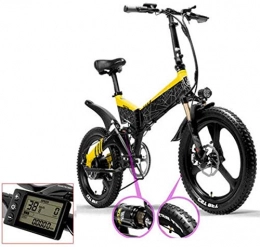 GJJSZ Bici GJJSZ Bicicletta elettrica Pieghevole, con 48V10ah al Litio 400W Telaio in Lega Leggera Pieghevole per Biciclette da Città per Il Campeggio Fitness per Adulti