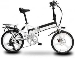 GJJSZ Bici GJJSZ Pieghevole Bici elettrica, Telaio in Lega di Alluminio Batteria al Litio Bici all'aperto Avventura Mini Bici elettrica Pieghevole per Auto Facile da Piegare e trasportare Design, e