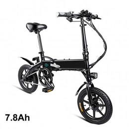 Glomixs Bici Glomixs 14 inch Bicicletta Pieghevole elettrica, Mountain Bike Pieghevole per Bici elettrica, Materiale Alto, Regolabile in Altezza, Motore da 250 W, velocit Massima 25 km / h Arrivato 3-7 Giorni