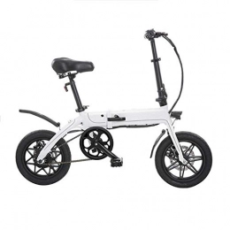 Gmadostoe Bici Gmadostoe Bicicletta elettrica Pieghevole, velocit della Bicicletta della Citt 250W Fino a 25 km / h, Pedale da Viaggio con Telaio in Lega di Alluminio Piccola Batteria per Auto Unisex, Battery~8ah