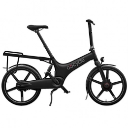 GoCycle Bici Gocycle G3 Black Distinctive Version con parafanghi, kit di luce, portapacchi e docking station / borsa per il trasporto