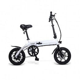 Gowell Bici Gowell Bianca Bicicletta Elettrica Pieghevole 250W 36V Bici Elettriche al Lavoro Batteria Cambio Shimano 21 velocità / 7 velocità E-Bike para Adultos