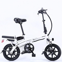 Gowell Bici Gowell Bicicletta Elettrica Pieghevole 350W 48V 22A Bici Elettriche al Lavoro Batteria Cambio Shimano 25 velocità E-Bike para Adultos, Bianca