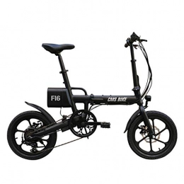 Gowell Bici Gowell Bicicletta Elettrica Pieghevole Misto Adulto 36V 7.8AH 250W 16 inch Bici Elettriche al Lavoro Batteria Cambio Shimano 25 velocità E-Bike para Adultos, Nero