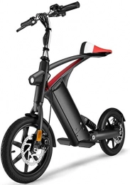 Gpzj Bici elettriches Gpzj Bicicletta elettrica Pieghevole, Telaio in Lega di Alluminio Ultraleggero Portatile Batteria al Litio Antiscivolo Scooter antideflagrante per Uomo e Donna