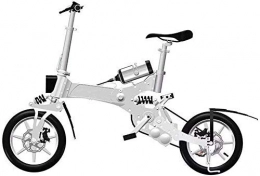 Gpzj Bici Gpzj Pieghevole Bici elettrica, Batteria al Litio Bicicletta elettrica a Due Ruote Moto Scooter Portatile Pieghevole da Viaggio Batteria per Adulti
