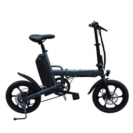 Gpzj Bici Gpzj Pieghevole Bici elettrica da 16", Batteria al Litio 36V13ah con cruscotto LCD Freni a Disco Anteriore e Posteriore Illuminazione a LED