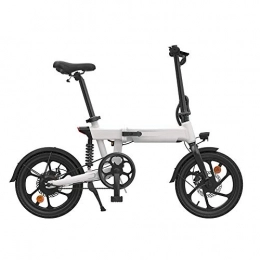 GUOJIN Bici GUOJIN Bicicletta Elettrica Pieghevole per Adulti 250W Motore 36V / 10Ah Bicicletta Elettrica da Città per Pendolari Urbana velocità Massima 25 Km / H capacità di Carico 100Kg, Bianca