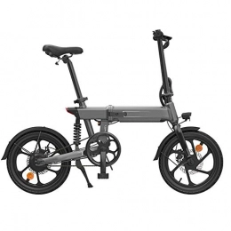 GUOJIN Bici GUOJIN Mountain Bike Elettrica Bici Pneumatici da 16 Pollici Bici Elettrica Pieghevole Motore 250W Watt Autonomia 80Km, velocità Massima 25 Km / H, Grigio