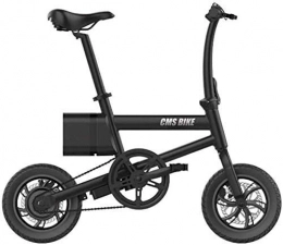 GYL Bici GYL Bici elettrica City Bike Scooter Bicicletta pieghevole 12 pollici 36 V Auto elettrica in lega di alluminio con indicatore di potenza della batteria al litio 6Ah Bicicletta con freno a doppio disc