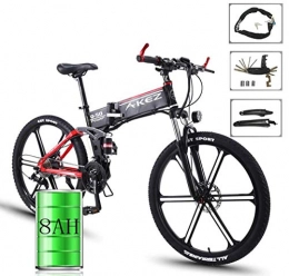 GYL Bici GYL Bici Elettrica Mountain Bike Scooter Uomini Adulti All Terrain 350W 8Ah Batteria Agli Ioni Di Litio Rimovibile Lega Di Magnesio Adatto per Spostamenti Urbani All'Aperto 26 Pollici, Nero