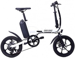 GYL Bici GYL Bicicletta elettrica Mini Scooter Bicicletta pieghevole per adulti con batteria al litio da 36V 13Ah Bicicletta assistita da 6 velocità a velocità variabile Doppio disco idraulico neutro Città ap