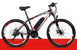 GYL Bici GYL Bicicletta Elettrica Mountain Bike All Terrain Famiglia Adulto Antiurto 36V 250W 10Ah Batteria Al Litio Portatile 26 Pollici Lega Di Magnesio Adatto per Pendolarismo All'Aperto, Rosso