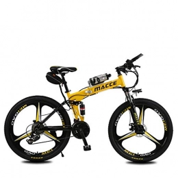 GYL Bici GYL Bicicletta Elettrica Mountain Bike Scooter Batteria Bici per Adulti Uomo 's 26' 250W 12Ah Batteria Agli Ioni Di Litio Rimovibile Lega Di Magnesio Adatto per Spostamenti Urbani All'Aperto, Giallo