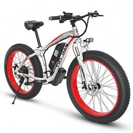 GYL Bici elettriches GYL Bicicletta Elettrica Mountain Bike Scooter City Commuter 350W Bassa Resistenza All Terrain Bike 13Ah Batteria Agli Ioni Di Litio Mobile Led Faro a Clacson Freno a Disco Pneumatico Grasso da 26 Po