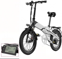 GYL Bici GYL Bicicletta elettrica Mountain Bike Scooter Viaggio comodo e viaggio sano Bicicletta elettrica pieghevole da 48 Volt 20 pollici Crociera a velocità costante, con display elettronico, adatta per ou