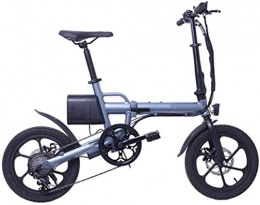 GYL Bici GYL Bicicletta elettrica Scooter Scooter Bicicletta pieghevole da 16 pollici portatile Lega di alluminio Batteria al litio mobile ultraleggera di grande capacità (36V 8Ah) Bicicletta con doppio freno