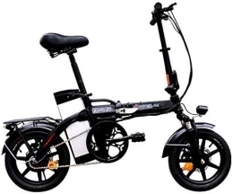 GYL Bici GYL Ebike Scooter City Travel Portatile 14 pollici in lega di alluminio Bicicletta pieghevole Doppio freno a disco Assorbimento degli urti Piccola bici elettrica da viaggio applicabile alla città per