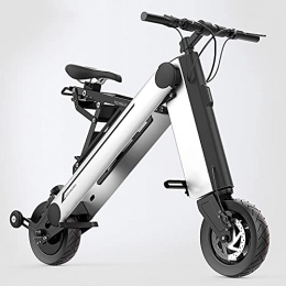 RKMJXJ Bici Ha vinto la bici elettrica pieghevole "Design World Design Oscar", mini scooter per adulti con display LCD, celle di batteria al litio a livello a livello (metallo grigio 40-45 km) ( Color : Silver )