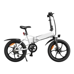 HappyBoard Bici elettriches HappyBoard Bicicletta Elettrica 20” Bici Elettrice Pieghevole Leggera Adulto E-bike, Li-Batteria 36V / 10, 4Ah, Pedalata Assistita, Donna Uomo (Bianco)