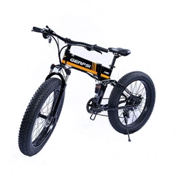 HARTI Bici HARTI 48V10AH Bici Elettrica Mountain Lightweight E-Bike con 26 * 4.0 Fat Tire, 21 velocità Lega di Alluminio Pieghevole Bici Elettrica per Adulti Outdoor Ciclismo