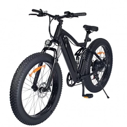 HITWAY Bici HITWAY 26" Fat Tire Electric Bike, 48V 250Watt Moter 12Ah batteria al litio, cambio ad alta velocità e ruota a raggi eBike ONES1