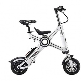 Hxl Bici Hxl Bicicletta elettrica Pieghevole - Scooter Elettrico Telaio in Alluminio con Batteria al Litio, Adatto a Donne con Bici da Citt per Bambini, Bianca